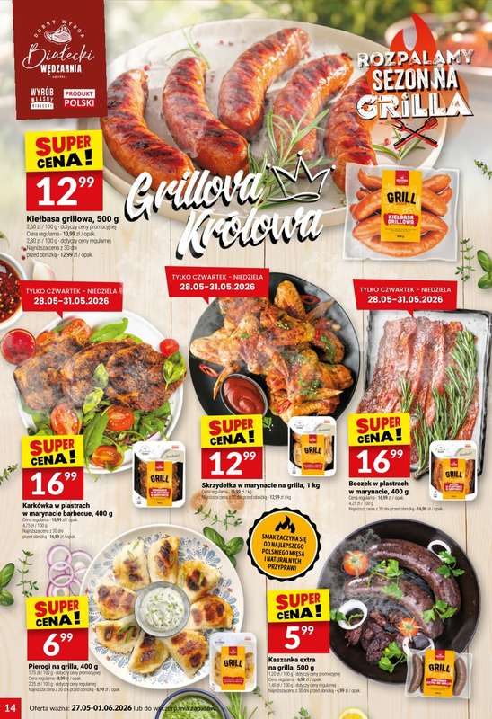 Twój Market - gazetka promocyjna Gazetka od środy 27.05 do poniedziałku 01.06 - strona 14