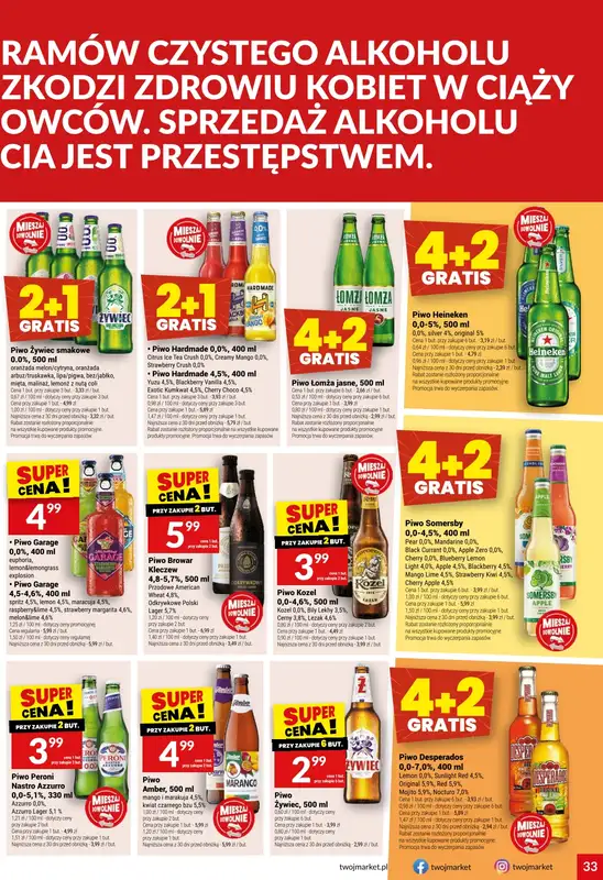 Twój Market - gazetka promocyjna Gazetka od środy 27.05 do poniedziałku 01.06 - strona 33