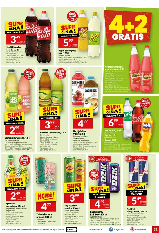 Twój Market - gazetka promocyjna Gazetka od środy 27.05 do poniedziałku 01.06 - strona 31