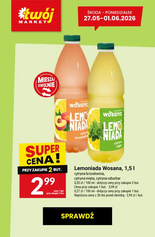Twój Market - gazetka promocyjna Najlepsze promocje! od czwartku 28.05 do poniedziałku 01.06 - strona 2