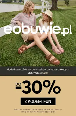 eobuwie.pl - gazetka promocyjna Dzień Dziecka: rabaty do -30% przy zakupie 2 rzeczy od czwartku 28.05 do poniedziałku 01.06