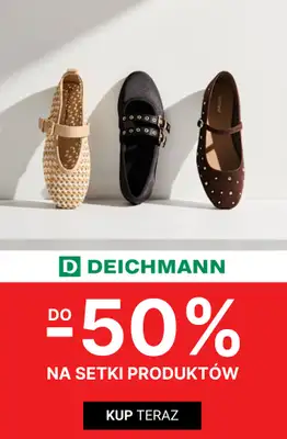 Deichmann - gazetka promocyjna Do -50% na wyprzedaży od czwartku 28.05 