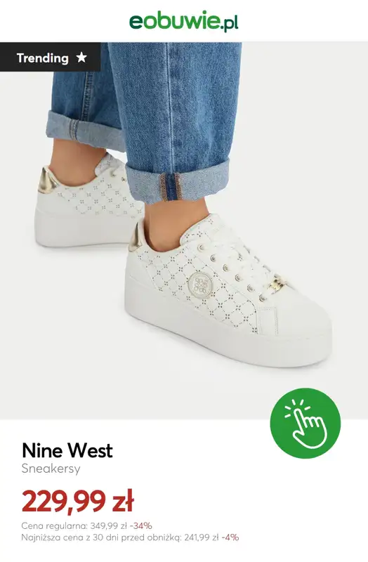 eobuwie.pl - gazetka promocyjna Białe sneakersy damskie od czwartku 28.05  - strona 3
