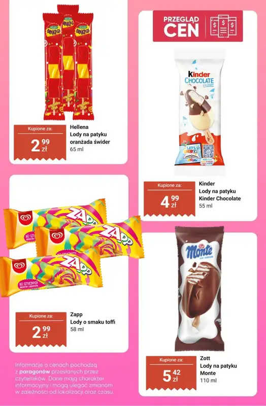 Dino - gazetka promocyjna Lody - przegląd cen od czwartku 28.05 do wtorku 02.06 - strona 4