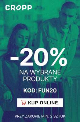 Cropp - gazetka promocyjna -20% na wybrane produkty przy zakupie 2 sztuk od czwartku 28.05 