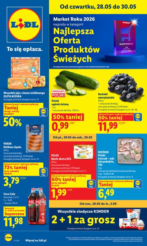Lidl - gazetka promocyjna Oferta od czwartku od czwartku 28.05 do soboty 30.05