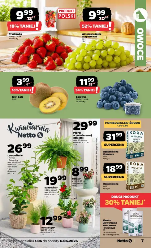 Netto - gazetka promocyjna Gazetka Spożywcza od poniedziałku 01.06 do soboty 06.06 - strona 7