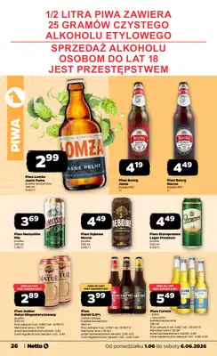 Netto - gazetka promocyjna Gazetka Spożywcza od poniedziałku 01.06 do soboty 06.06 - strona 26