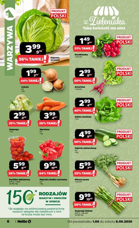 Netto - gazetka promocyjna Gazetka Spożywcza od poniedziałku 01.06 do soboty 06.06 - strona 6