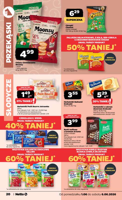 Netto - gazetka promocyjna Gazetka Spożywcza od poniedziałku 01.06 do soboty 06.06 - strona 20