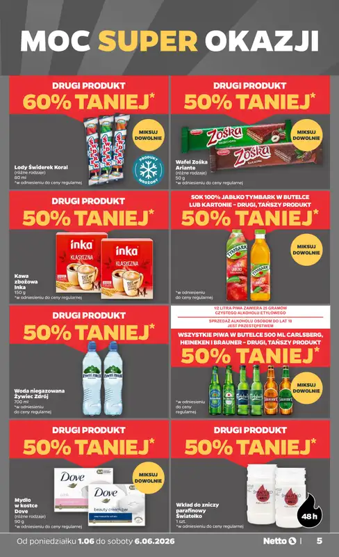 Netto - gazetka promocyjna Gazetka Spożywcza od poniedziałku 01.06 do soboty 06.06 - strona 5