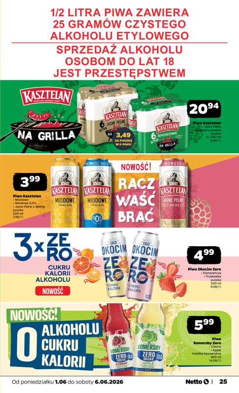 Netto - gazetka promocyjna Gazetka Spożywcza od poniedziałku 01.06 do soboty 06.06 - strona 25