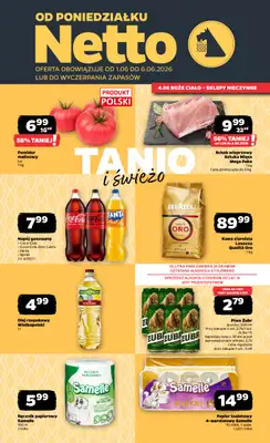 Netto - gazetka promocyjna Gazetka Spożywcza od poniedziałku 01.06 do soboty 06.06