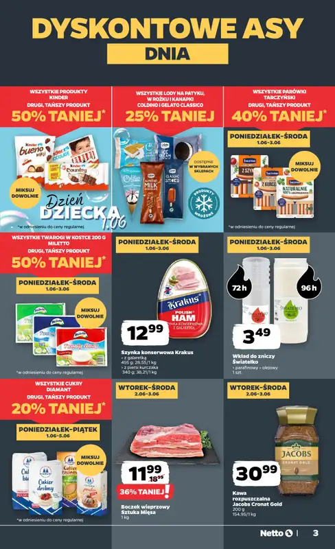 Netto - gazetka promocyjna Gazetka Spożywcza od poniedziałku 01.06 do soboty 06.06 - strona 3