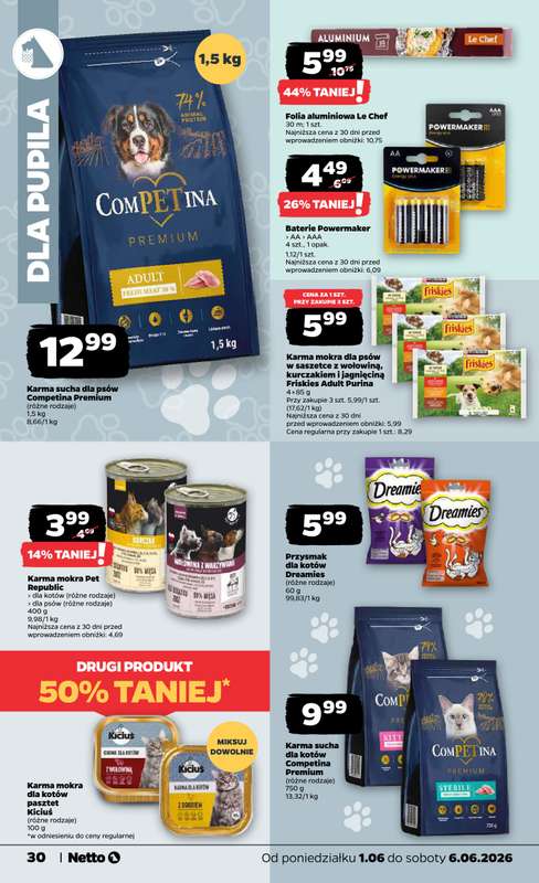 Netto - gazetka promocyjna Gazetka Spożywcza od poniedziałku 01.06 do soboty 06.06 - strona 30