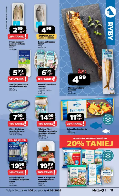 Netto - gazetka promocyjna Gazetka Spożywcza od poniedziałku 01.06 do soboty 06.06 - strona 11