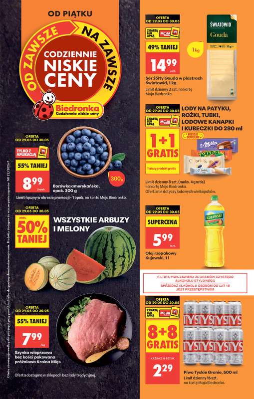 Biedronka - gazetka promocyjna Od piątku od piątku 29.05 do soboty 30.05