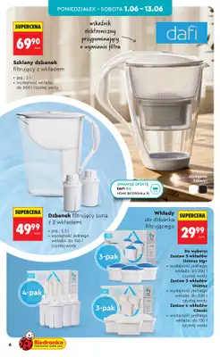 Biedronka - gazetka promocyjna Hity i inspiracje, od 30.05 od soboty 30.05 do środy 17.06 - strona 6