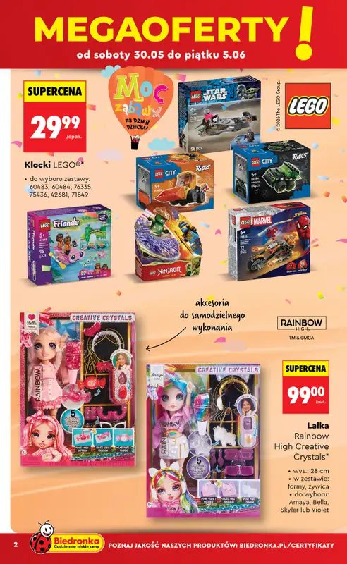 Biedronka - gazetka promocyjna Hity i inspiracje, od 30.05 od soboty 30.05 do środy 17.06 - strona 2