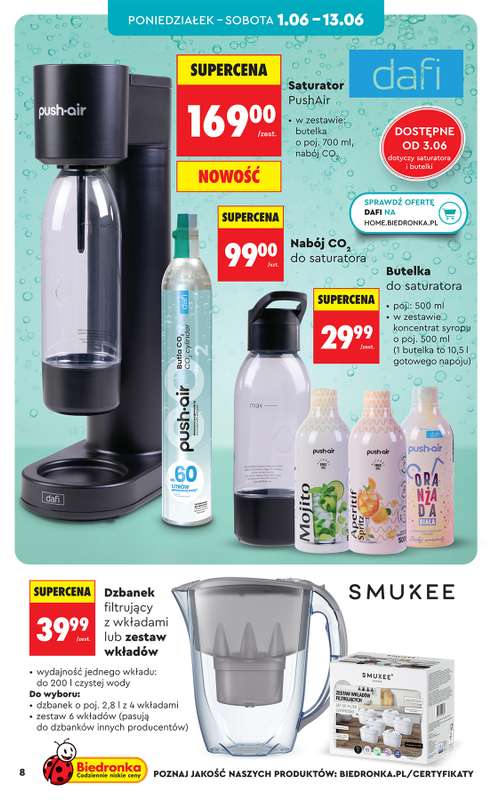 Biedronka - gazetka promocyjna Hity i inspiracje, od 30.05 od soboty 30.05 do środy 17.06 - strona 8