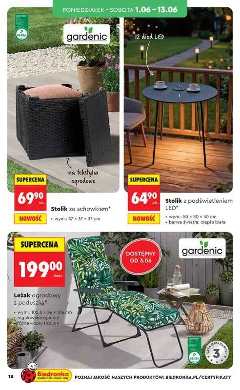 Biedronka - gazetka promocyjna Hity i inspiracje, od 30.05 od soboty 30.05 do środy 17.06 - strona 18