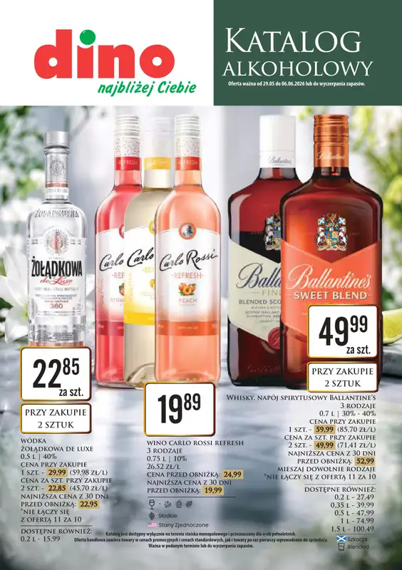Dino - gazetka promocyjna Katalog alkoholowy od piątku 29.05 do soboty 06.06