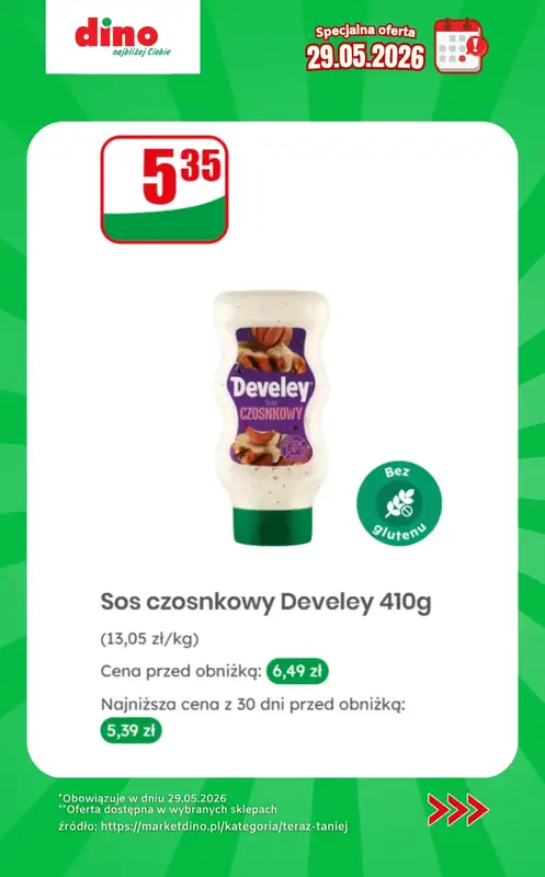 Dino - gazetka promocyjna Specjalna oferta na 29.05.2026 - promocje spoza gazetki od piątku 29.05 do piątku 29.05 - strona 4