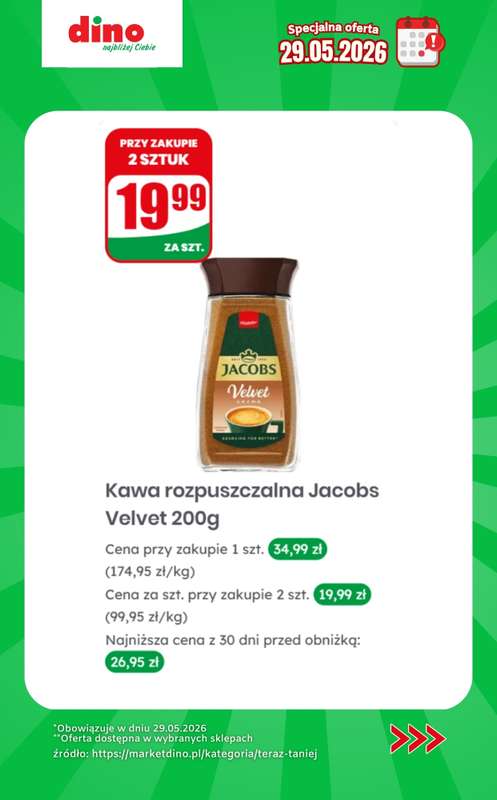 Dino - gazetka promocyjna Specjalna oferta na 29.05.2026 - promocje spoza gazetki od piątku 29.05 do piątku 29.05 - strona 8