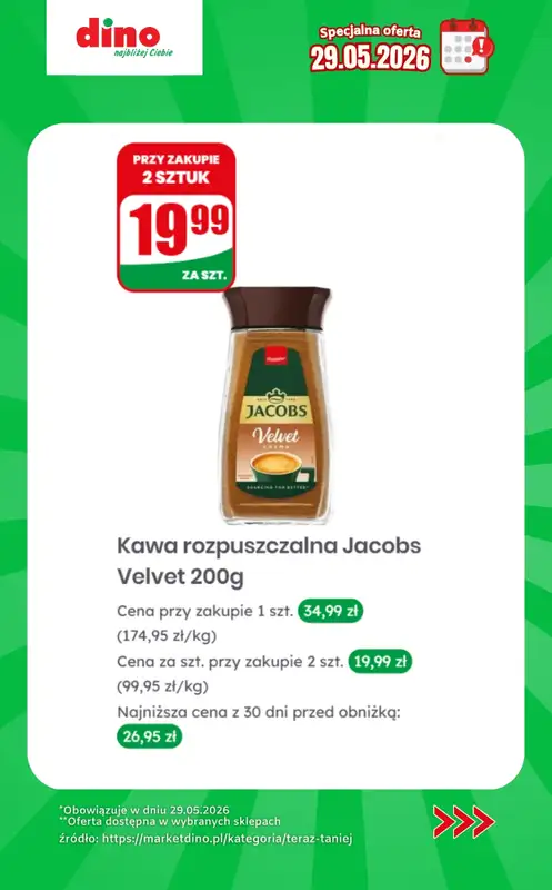 Dino - gazetka promocyjna Specjalna oferta na 29.05.2026 - promocje spoza gazetki od piątku 29.05 do piątku 29.05 - strona 8