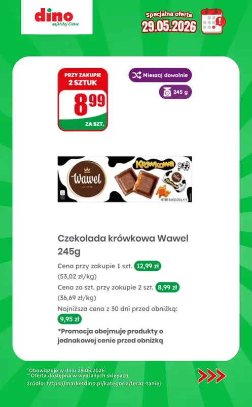 Dino - gazetka promocyjna Specjalna oferta na 29.05.2026 - promocje spoza gazetki od piątku 29.05 do piątku 29.05 - strona 10