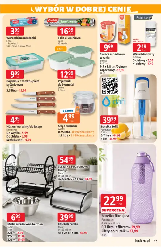 Leclerc - gazetka promocyjna Oferta E.Leclerc I Wybór w dobrej cenie od wtorku 02.06 do soboty 13.06 - strona 17