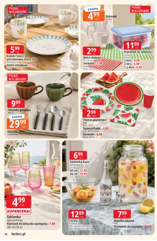 Leclerc - gazetka promocyjna Oferta E.Leclerc I Wybór w dobrej cenie od wtorku 02.06 do soboty 13.06 - strona 16