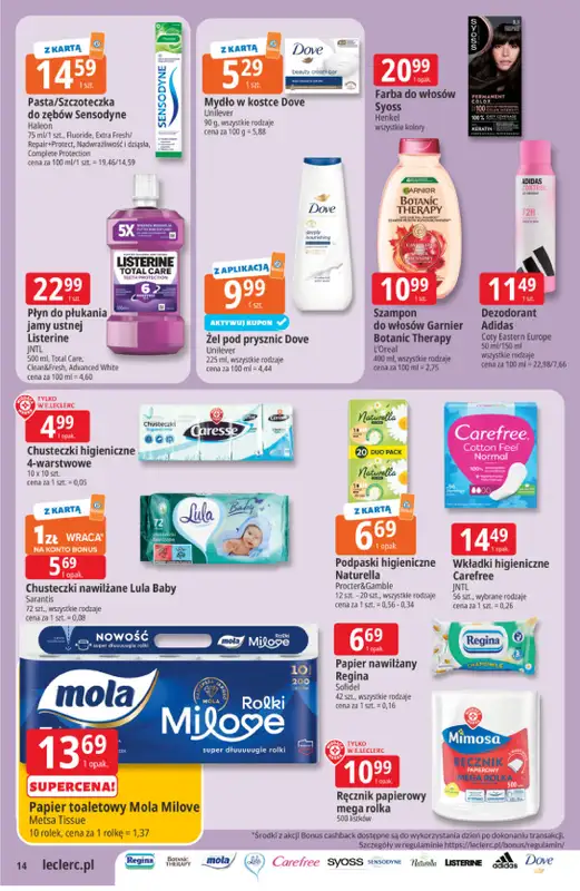 Leclerc - gazetka promocyjna Oferta E.Leclerc I Wybór w dobrej cenie od wtorku 02.06 do soboty 13.06 - strona 14