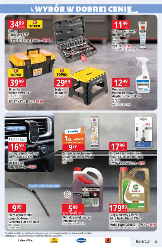 Leclerc - gazetka promocyjna Oferta E.Leclerc I Wybór w dobrej cenie od wtorku 02.06 do soboty 13.06 - strona 23