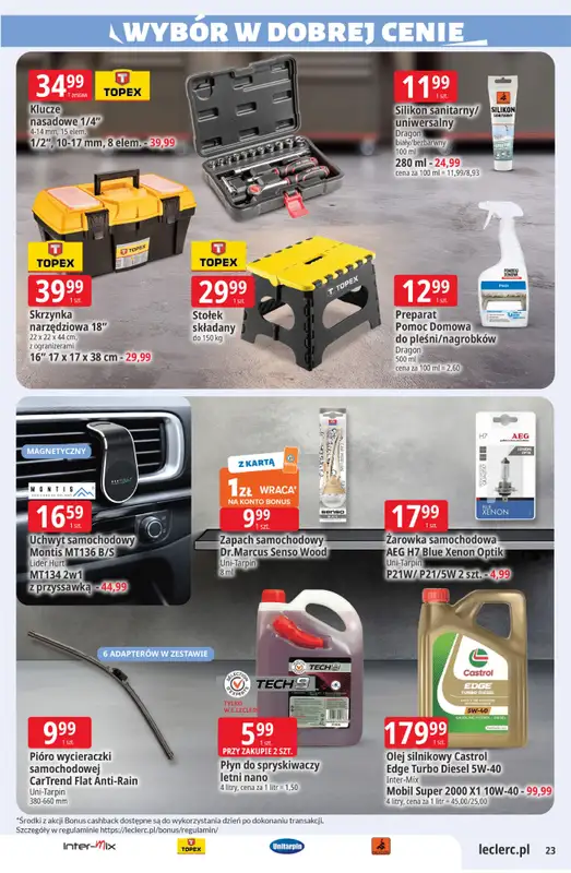 Leclerc - gazetka promocyjna Oferta E.Leclerc I Wybór w dobrej cenie od wtorku 02.06 do soboty 13.06 - strona 23