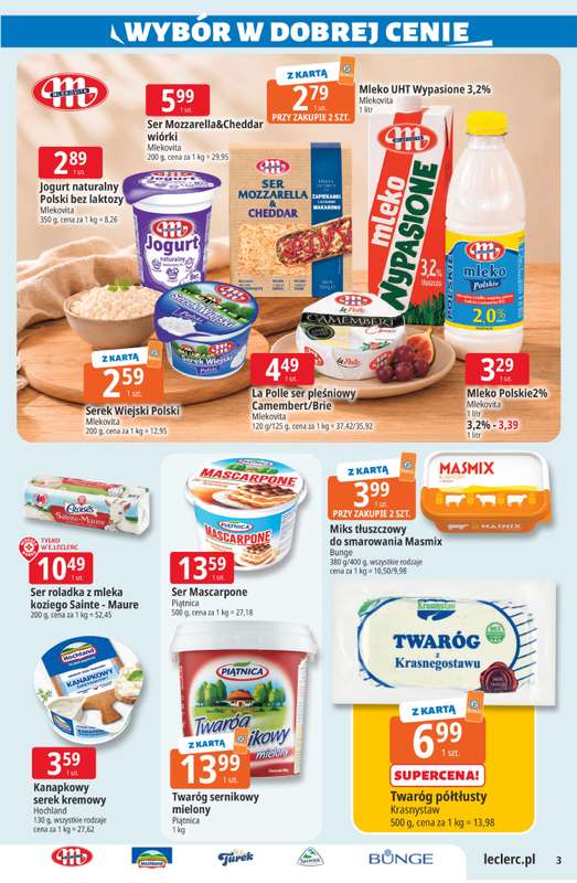 Leclerc - gazetka promocyjna Oferta E.Leclerc I Wybór w dobrej cenie od wtorku 02.06 do soboty 13.06 - strona 3