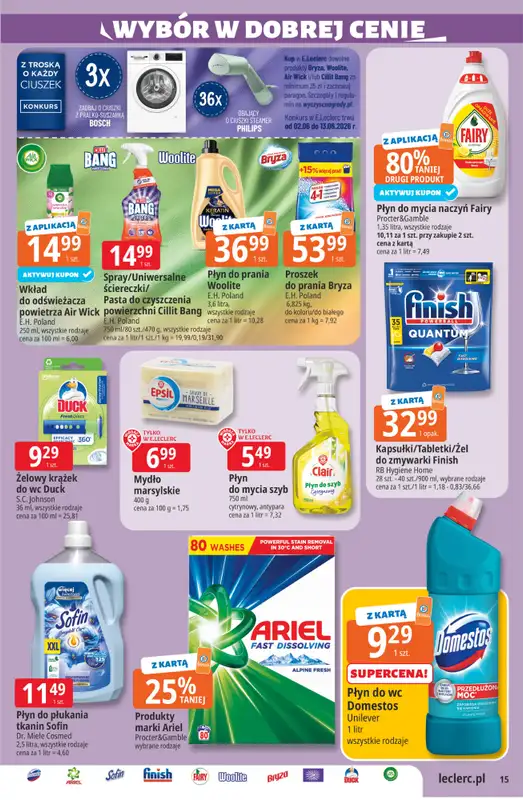 Leclerc - gazetka promocyjna Oferta E.Leclerc I Wybór w dobrej cenie od wtorku 02.06 do soboty 13.06 - strona 15