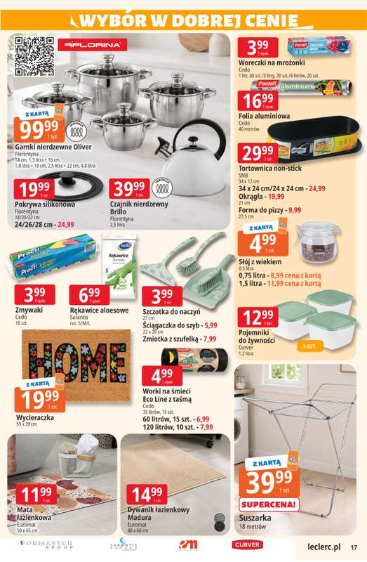 Leclerc - gazetka promocyjna Oferta E.Leclerc I Wybór w dobrej cenie od wtorku 02.06 do soboty 13.06 - strona 17