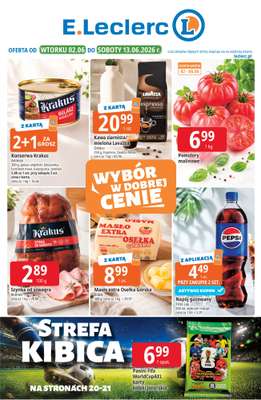 Leclerc - gazetka promocyjna Oferta E.Leclerc I Wybór w dobrej cenie od wtorku 02.06 do soboty 13.06