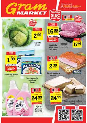 Gram Market - gazetka promocyjna Gazetka od środy 03.06 do wtorku 09.06