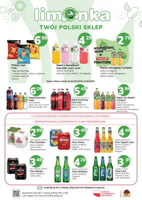 Limonka - gazetka promocyjna Plakaty promocyjne od środy 03.06 do niedzieli 14.06