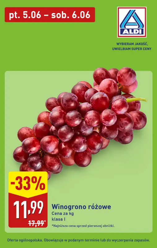 Aldi - gazetka promocyjna Najlepsze oferty na piątek i sobotę w Aldi! od piątku 05.06 do soboty 06.06 - strona 7