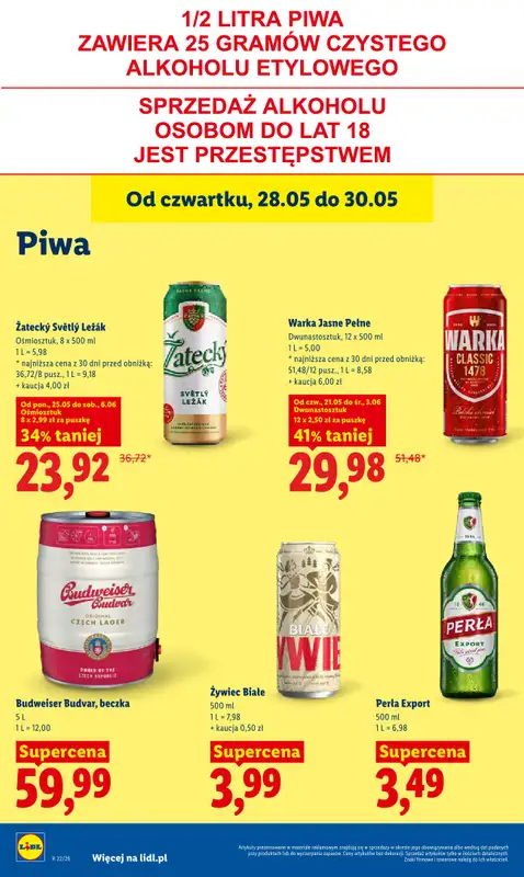 Lidl - gazetka promocyjna Oferta od czwartku od czwartku 28.05 do soboty 30.05 - strona 76