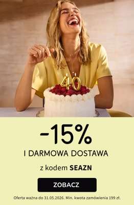 bonprix - gazetka promocyjna 15% rabatu + darmowa dostawa z KODEM! od piątku 29.05 do niedzieli 31.05