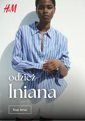 H&M - gazetka promocyjna Odzież lniania dla niej od soboty 30.05 