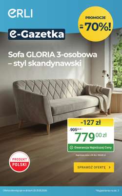 ERLI - gazetka promocyjna Wyposaż dom taniej na ERLI! od piątku 29.05 do niedzieli 31.05