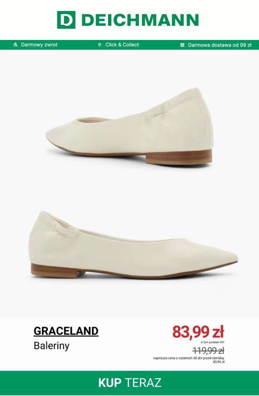 Deichmann - gazetka promocyjna Baleriny damskie od piątku 29.05  - strona 4