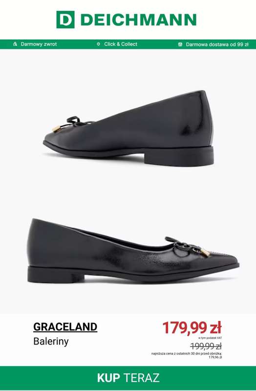 Deichmann - gazetka promocyjna Baleriny damskie od piątku 29.05  - strona 2