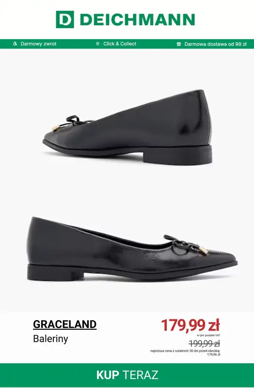 Deichmann - gazetka promocyjna Baleriny damskie od piątku 29.05  - strona 2