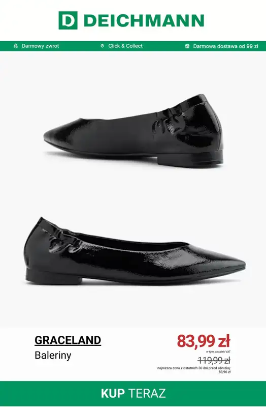 Deichmann - gazetka promocyjna Baleriny damskie od piątku 29.05  - strona 5